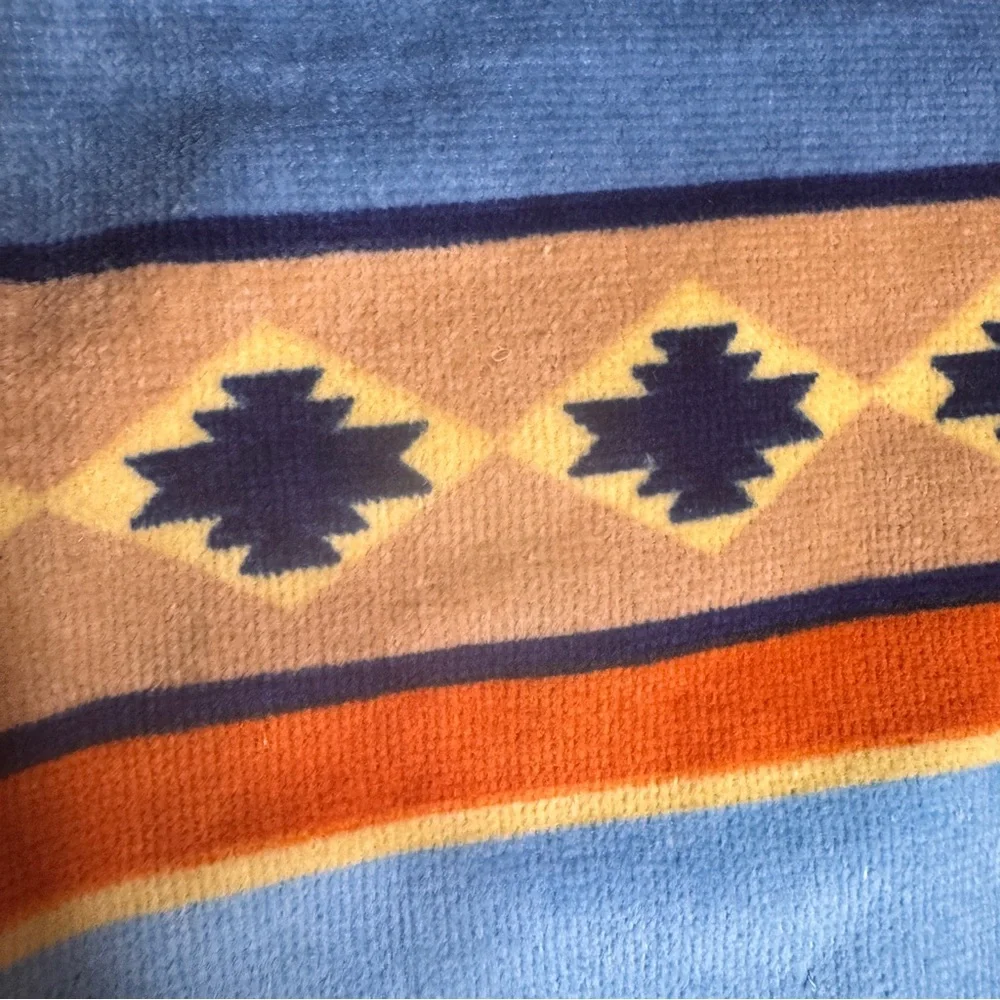 Disney Beach Towel Wilderness Lodge Resort Totem Pole with Blue background